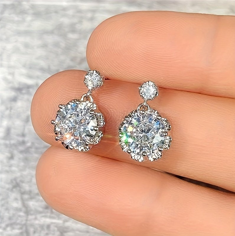 Moissanite Drop Earrings