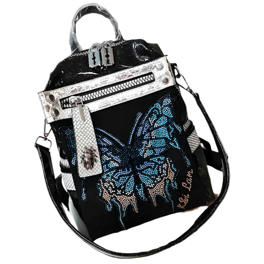Delicate Rhinestone Personality Butterfly Shoulder Bag