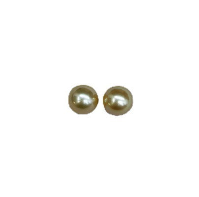Gold Seawater Pearl Ear Studs