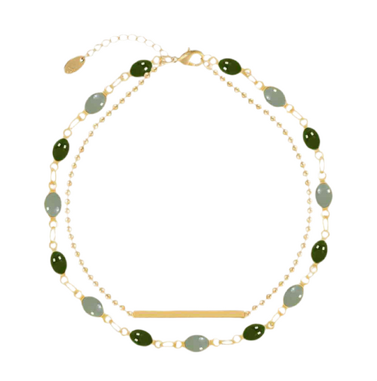 Alloy Double-Layered Bracelet