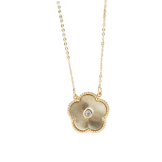 Gold Flower Necklace, Bracelet and Earring Set