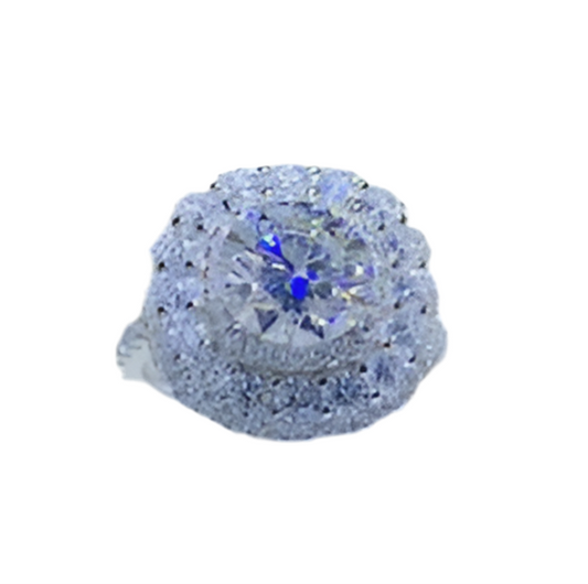 2 Carat Moissanite 925 Sterling Silver Ring