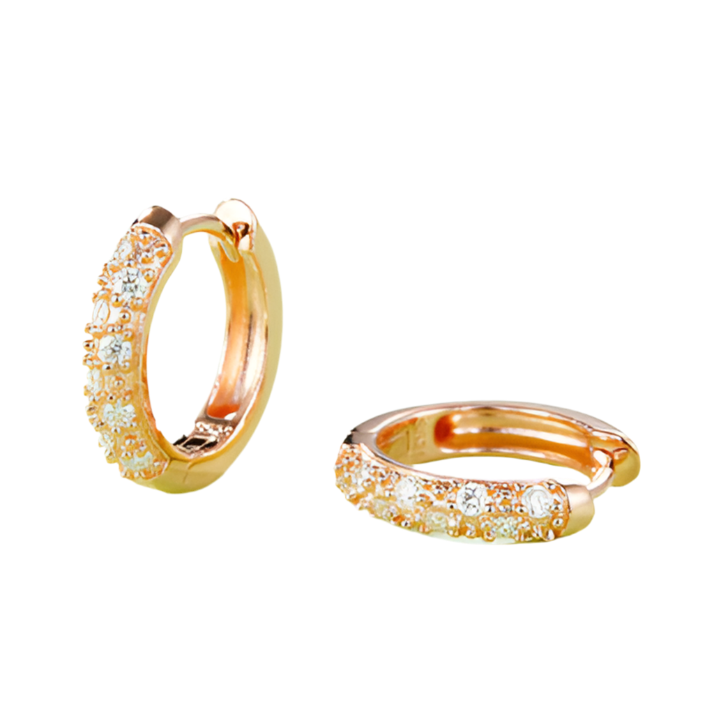 Moissanite 925 Sterling Silver Huggie Earrings