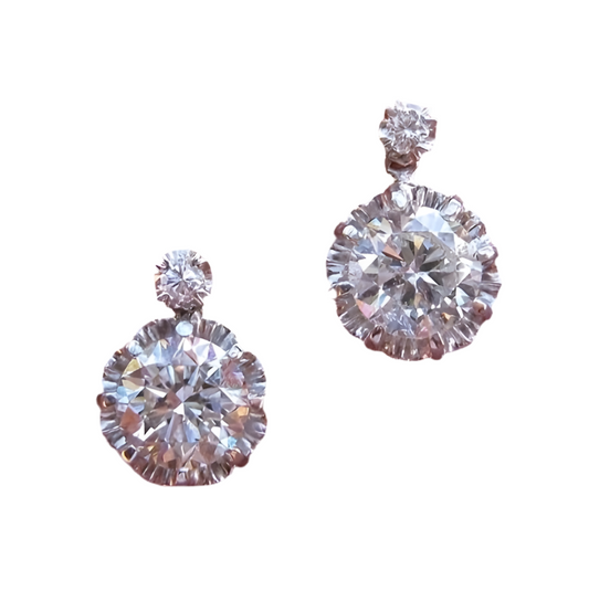 Moissanite Drop Earrings