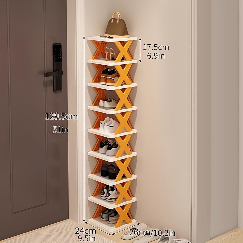 Orange 9-layer Shoe Rack