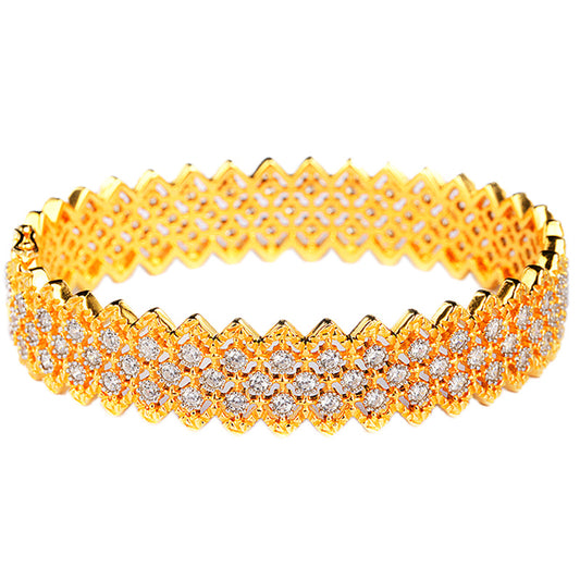Gold-Plated Sterling Silver S925 Finer Version of The Lace Bracelet