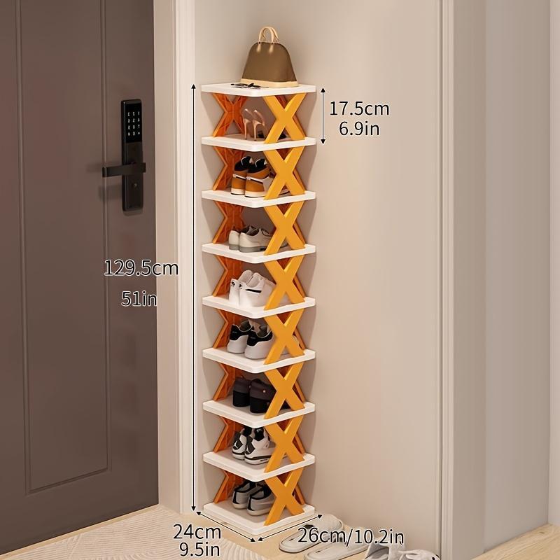 Orange 9-layer Shoe Rack